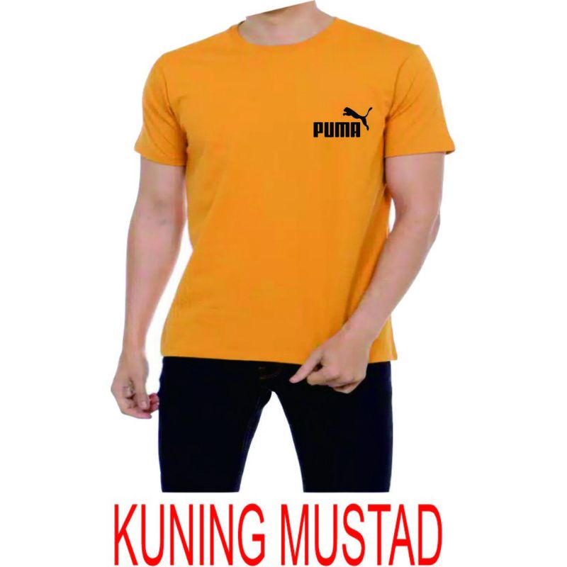 kaos distro t-shirt Catton. logo-pum tersedia ukuran L XL XXL