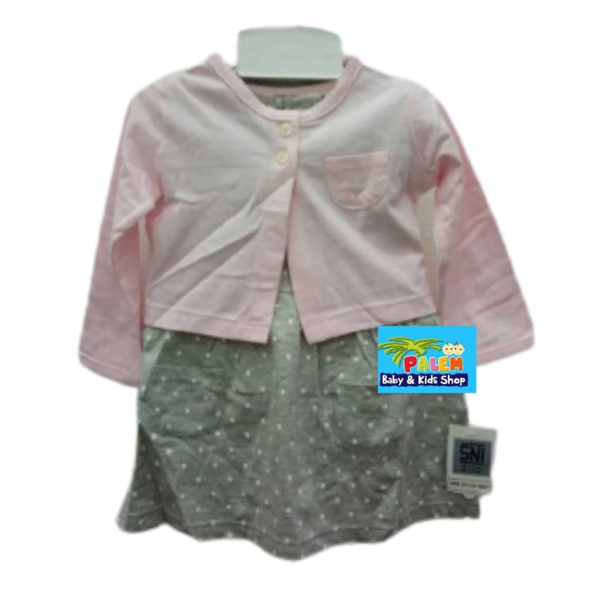 d&amp;d dress cardigan 3826-2/pakaian anak perempuan