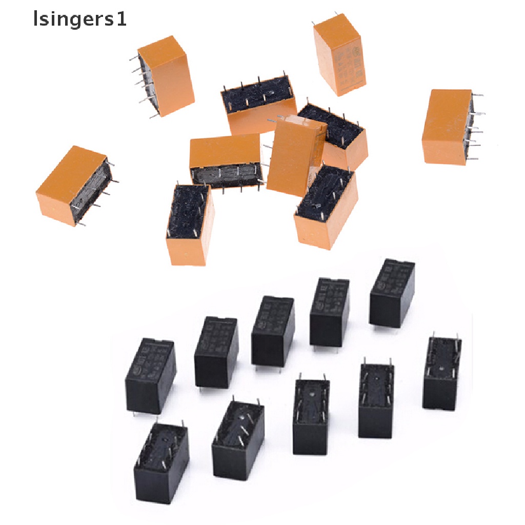 (lsingers1) 10pcs Coil DPDT 8pin DC 12V Untuk Power Relay HK19F