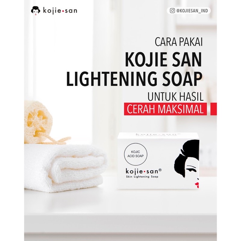 KOJIE SAN Kojic Acid Soap Skin Lightening BPOM (Sabun Kojie San) kojiesan/ Paquito Lightening