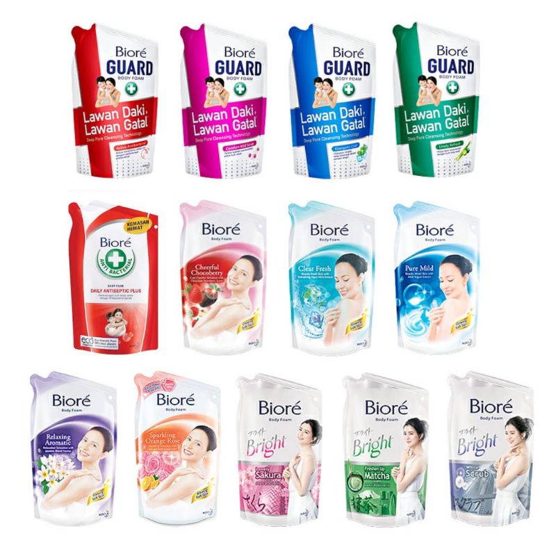 Biore Body Foam Sabun mandi cair 450ml