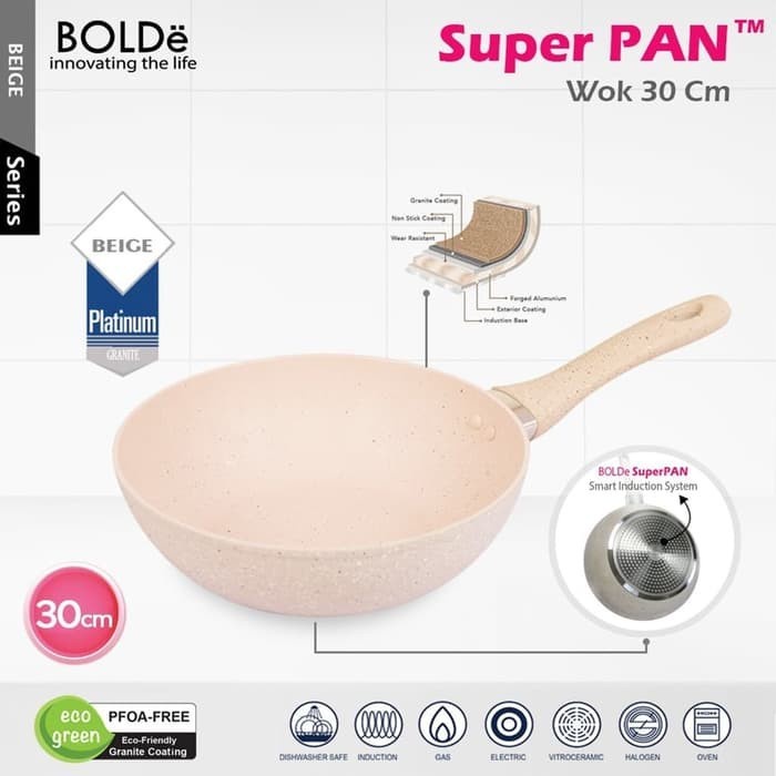 BOLDE Super Pan Wok 30 cm - Super Pan Granite Series