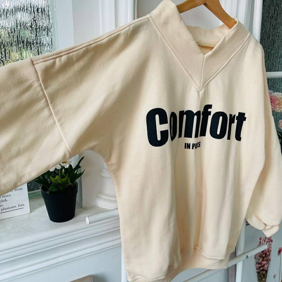 Comfort Sweater Hoodie Wanita Korean Style Bahan Flacee