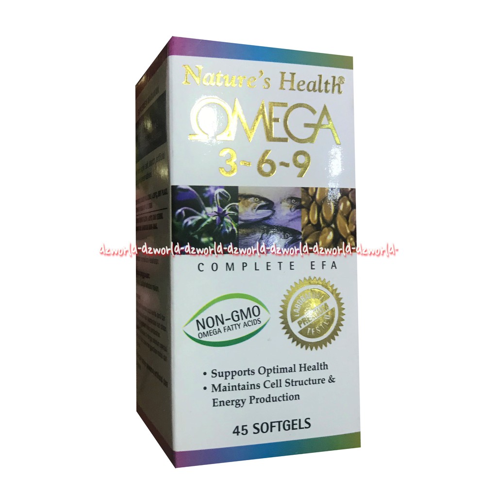 Natures Health Omega 3, 6, 9 Minyak Ikan 45Softgel Suplemen untuk memelihara kesehatan tubuh Nature's Health