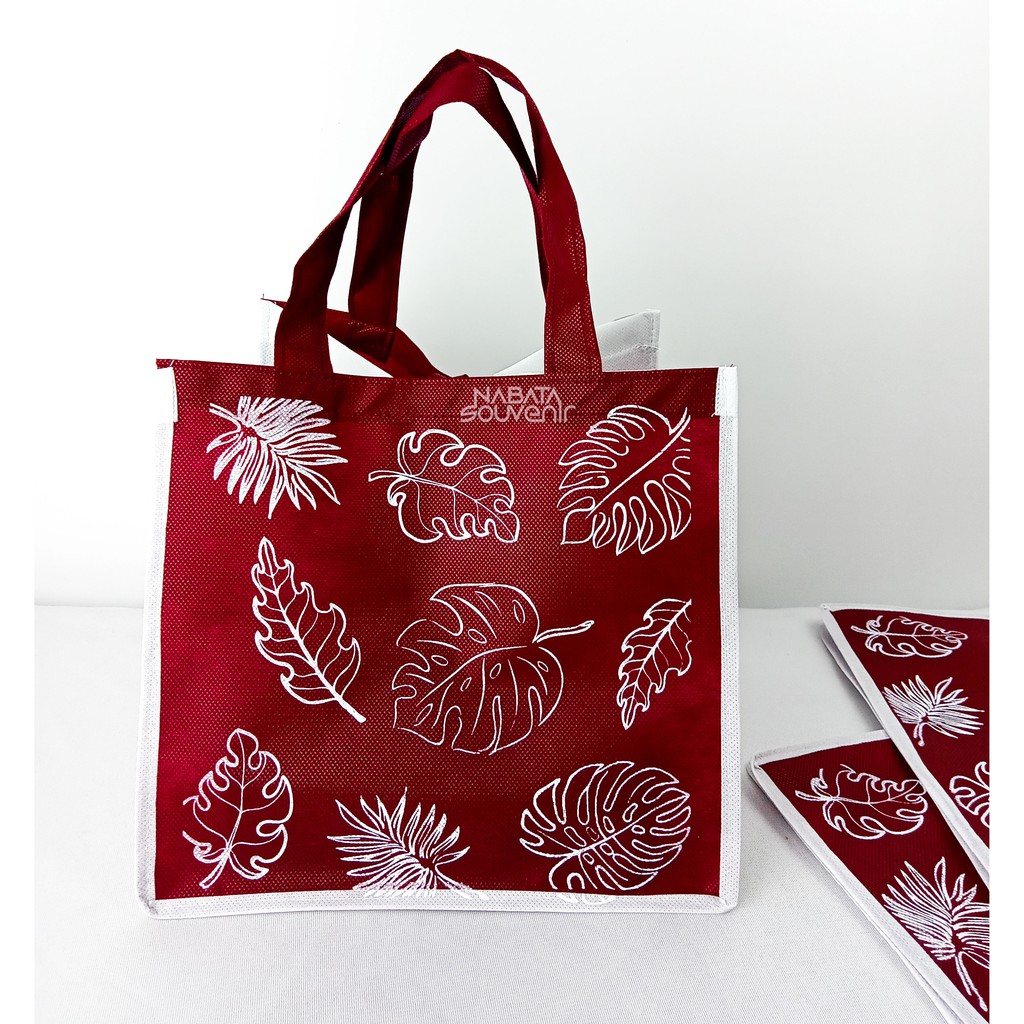 

Tas Spunbond Motif Sablon Ukuran custom