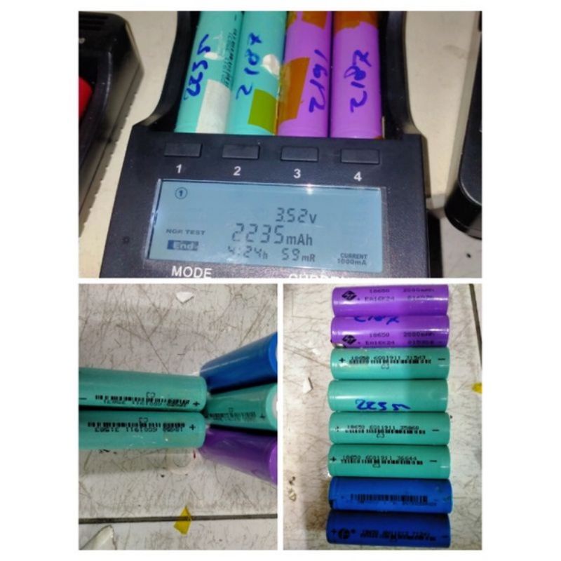 BATERAI 18650 COPOTAN LAPTOP 2000 MAH KEATAS