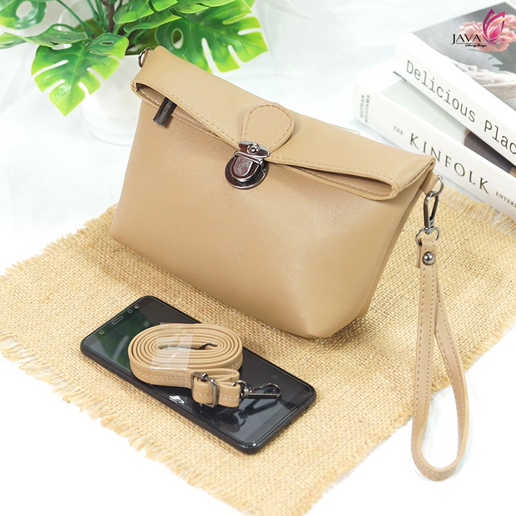 Tas Clutch Wanita Lipat Kunci Slot Nekkel CJ 01 Tas Dompet wanita Simple Tas Murah Tas Selempang Cewek Tas Tangan Wanita