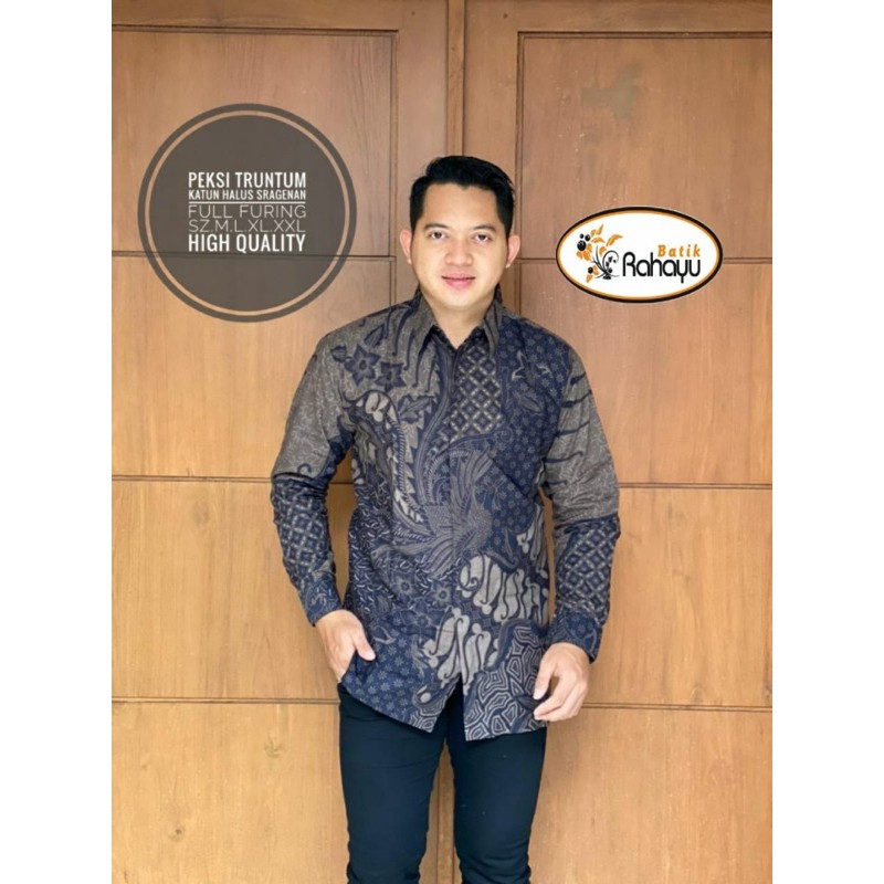 Batik Pria PEKSI TRUNTUM Full Furing Katun Halus Size M-XXL High Quality
