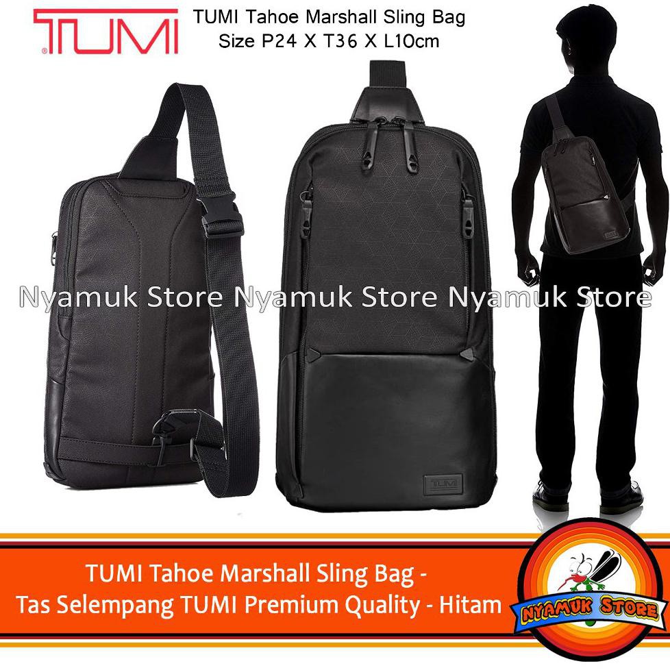 Paling Murah Tumi Tahoe Marshall Sling Bag - Tas Slempang Tumi Premium Quality - Hitam