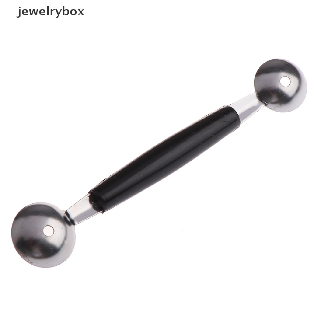 (jewelrybox) Sendok Scoop Es Krim Dua Sisi Bahan Stainless Steel Untuk Perlengkapan Dapur