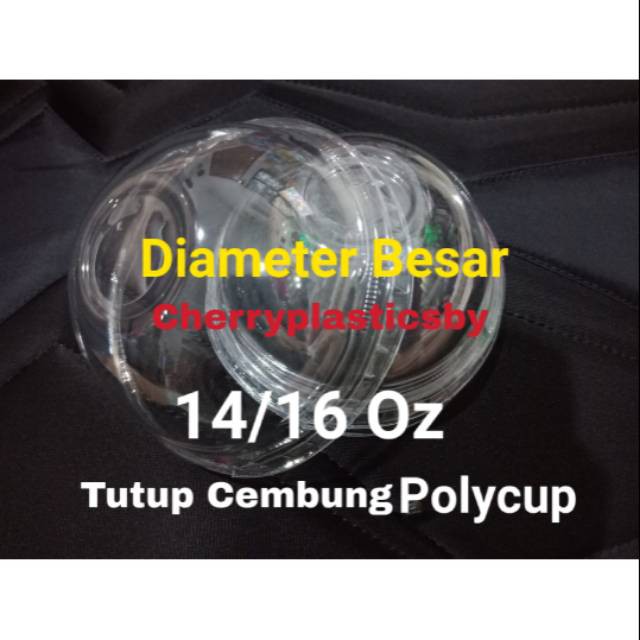 Tutup Cembung DB 9.5cm POLYCUP 14/16 Oz pak 50pc