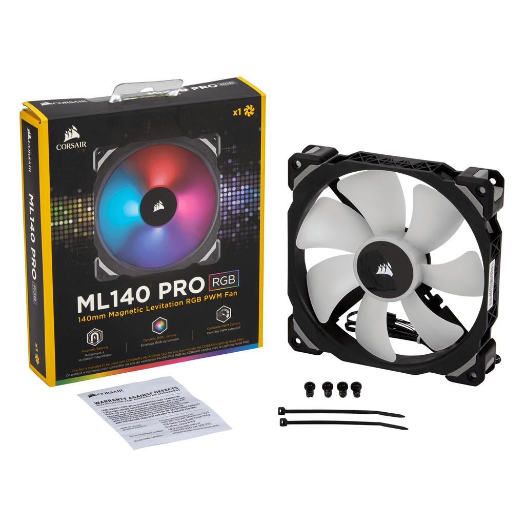 Corsair Ml140 Pro Rgb Led 140mm Premium Magnetic Levitation Fan Corsair Ml140 Pro Rgb Led 140mm Premium Magnetic Levitation Fan