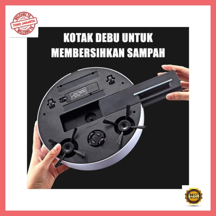 BAROKAH GAMIS AUTOMATIC JARVIS Robot Vacuum Cleaner pembersih debu rumah otomatis