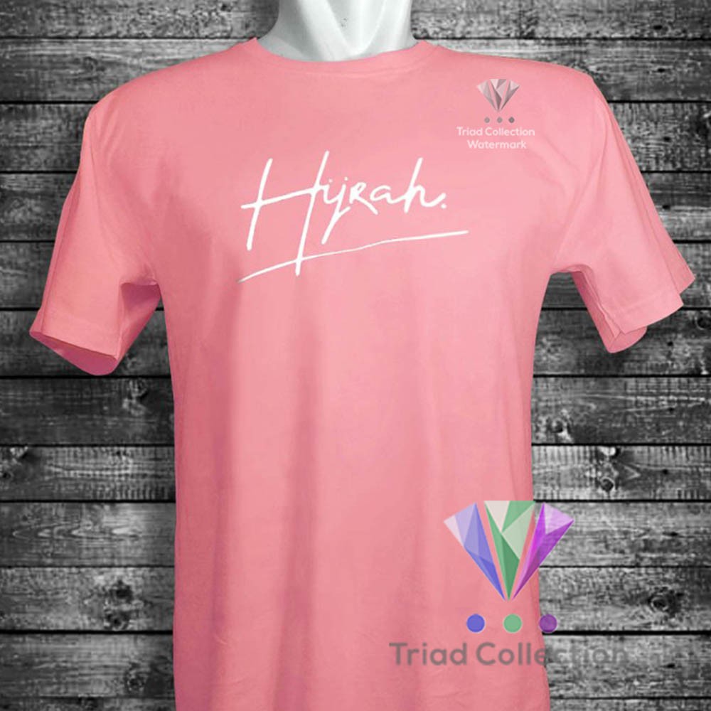 HIJRAH | Kaos Dakwah Islami Cotton Combed 30s Premium Distro Baju Muslim Santri | 1505-8