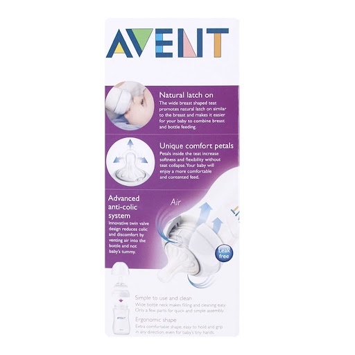 AVENT BTL NAT 260ML/9OZ WHITE 693/13