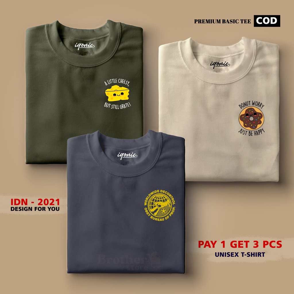 BUY 1 OR 3 PCS ( PROMO COD ) BROTHER STORE / Kaos Distro100% Catoon Combed 30s / ArticelADW