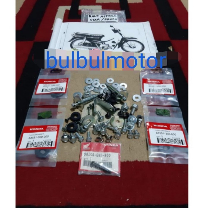 Baut Full Body set Lengkap Honda Astrea Star Prima