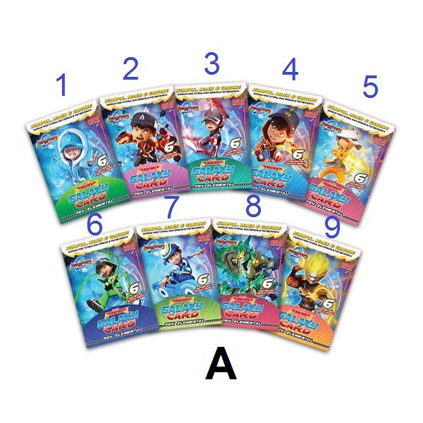 Boboiboy Galaxy Card Original Monsta Malaysia - Elemental