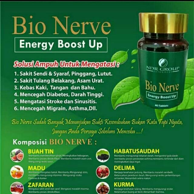 Bio Nerve // Bio Nerve Asli 100% Malaysia ( Original )1 Botol