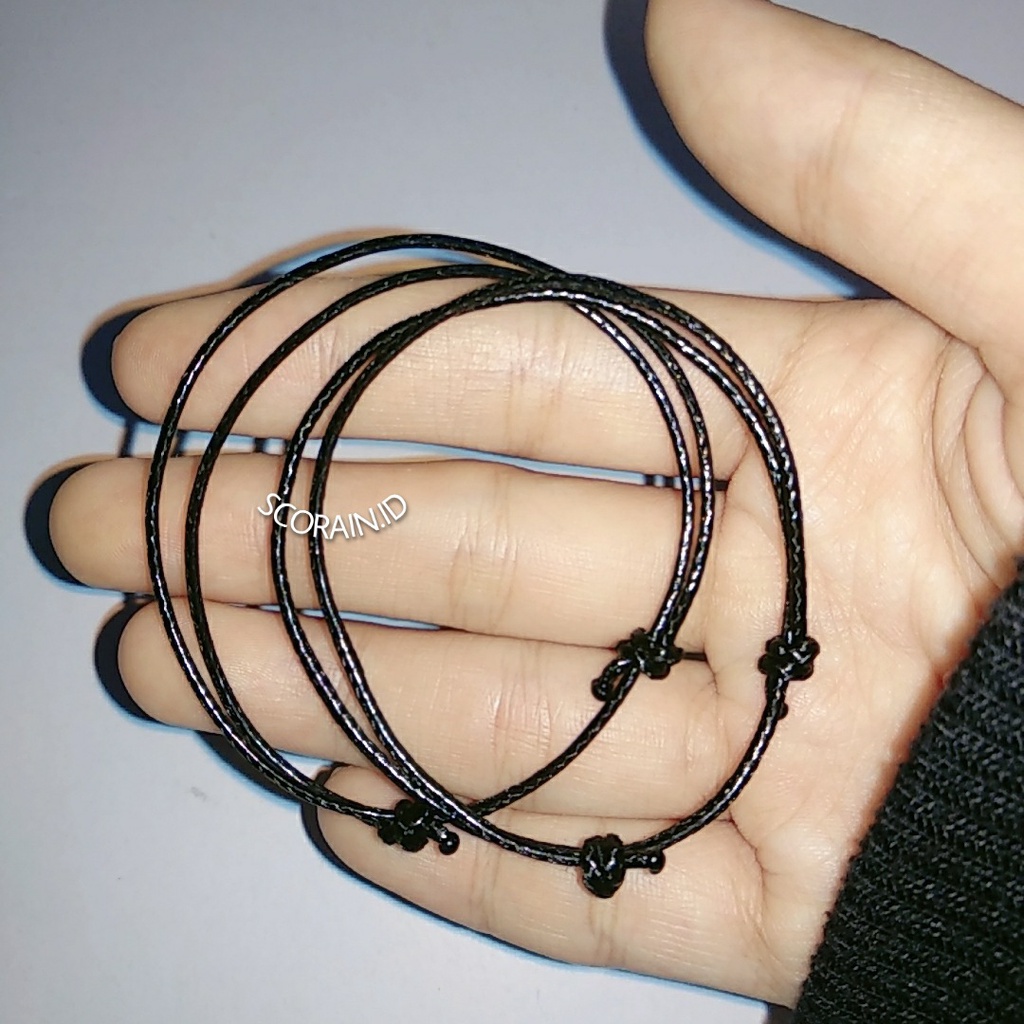 [INISIAL BULAT] GELANG COUPLE MAGNET INISIAL NAMA HITAM POLOS TALI KOREA | GELANG KAPEL PASANGAN BESTIEE BEST FRIEND | GELANG TREND KEKINIAN MAGNET COUPLE