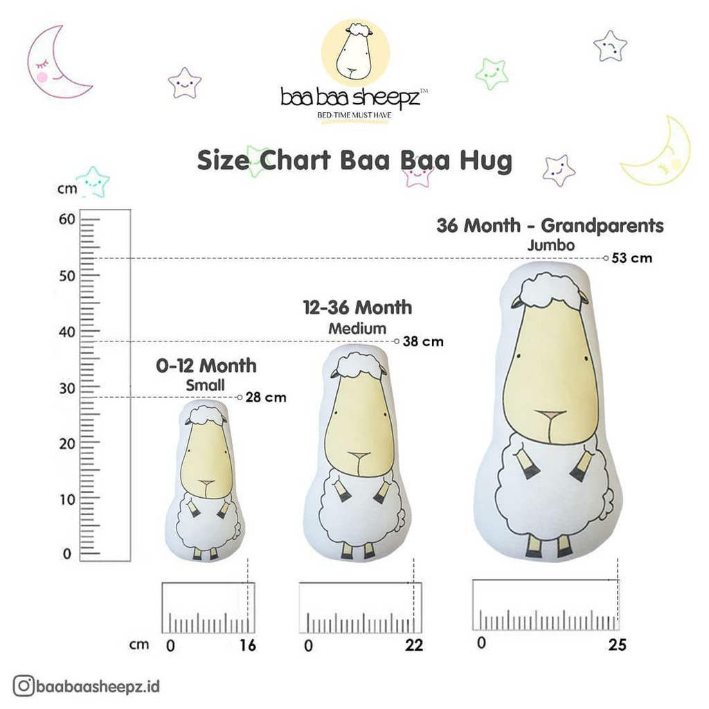 BaaBaaSheepz Buddy Hug Jumbo 25x35cm