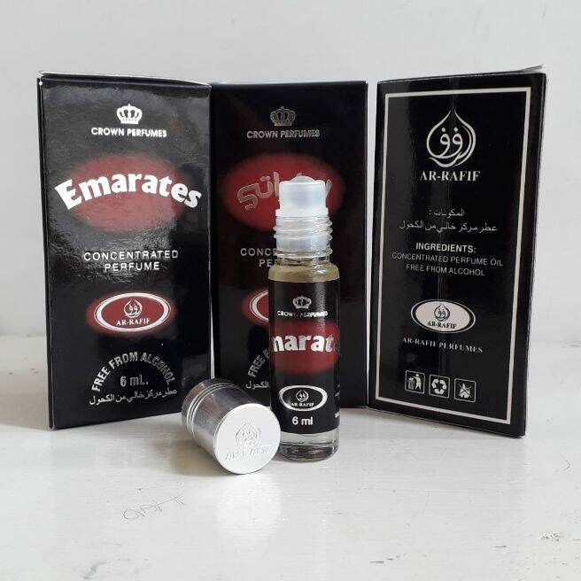 EMARATES Parfum Merek ARRAFIF 6ml Minyak Wangi Roll On Non Alkohol