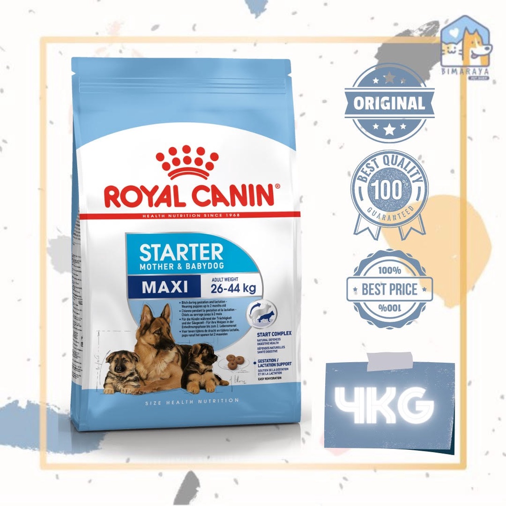 ROYAL CANIN MAXI STARTER MOTHER &amp; BABYDOG 4KG FRESHPACK