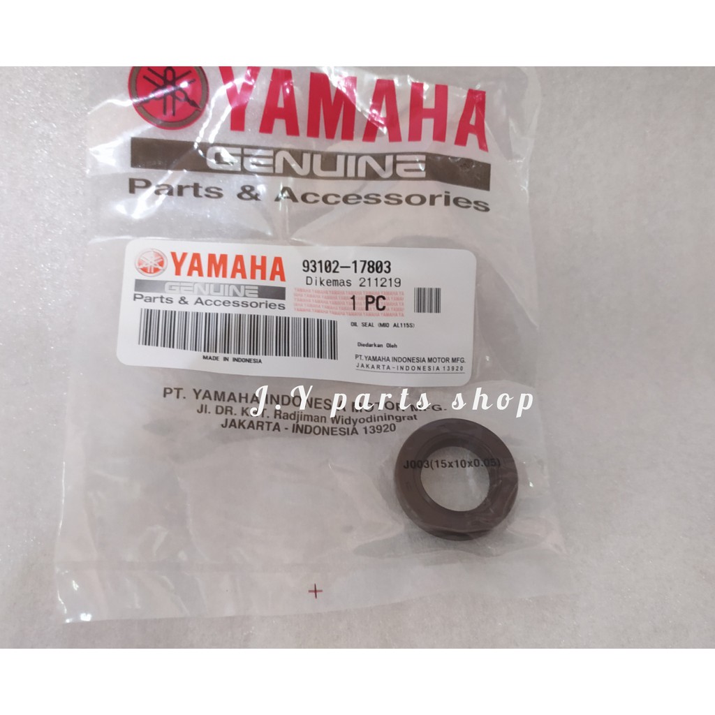 SIL SEAL AS PULLY PULY CVT BELAKANG MIO J SOUL GT FINO FI XRIDE X RIDE 115 ORI 93102-17803