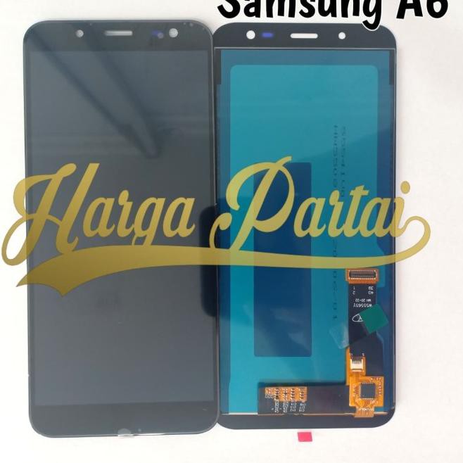 Harga Spesial..oau-269   LCD TOUCHSCREEN SAMSUNG A6 2018 A600G ORIGINAL BLACK KONTRAS - HG