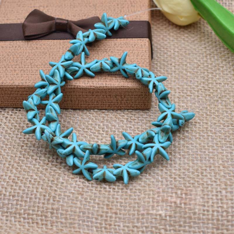 1Pcs Turquoises Loose Beads Natural Stone Round Loose Beads