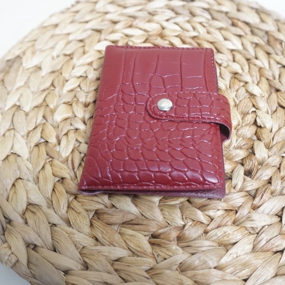 ADOLANE 06 DOMPET KARTU/ DOMPET CROCO KANCING TIMBUL/ DOMPET KARTU MINI