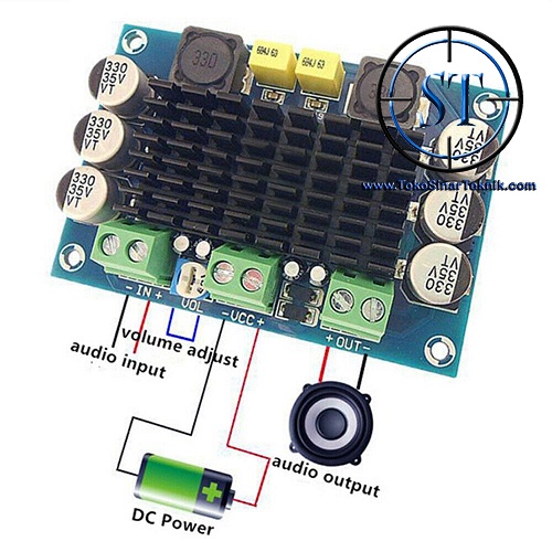 TPA3116D2 100W Mono Digital Audio Power Amplifier Class D Channel Board In DC 12-26V TPA3116 D2