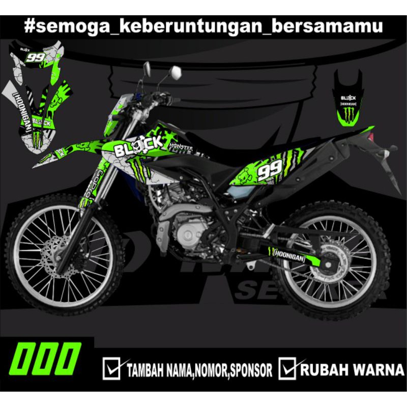 stiker setiker Decal Sticker Motor Cross WR155 Fullbody - Dekal Stiker WR 155 Desain Trail