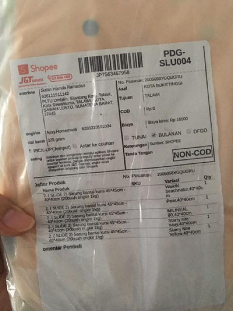 2. ( Slide 2) Sarung Bantal Kursi 45*45cm - 40*40cm (20buah Ongkir 1kg)