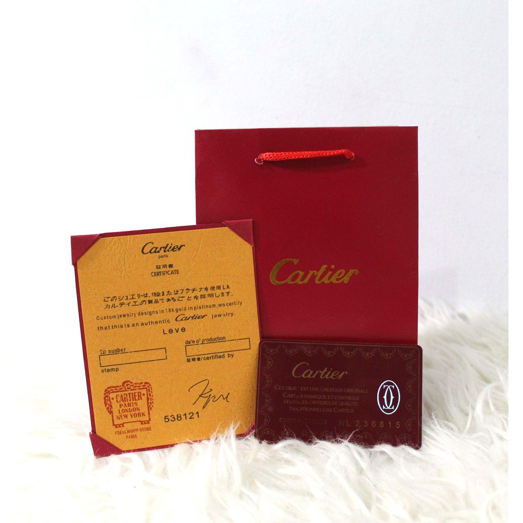 set aksesoris cartier perlengkapan