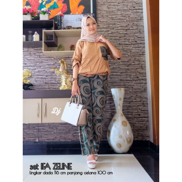 One set IFA ZELINE / SETELAN WANITA TYE DYE / ONE SET WANITA