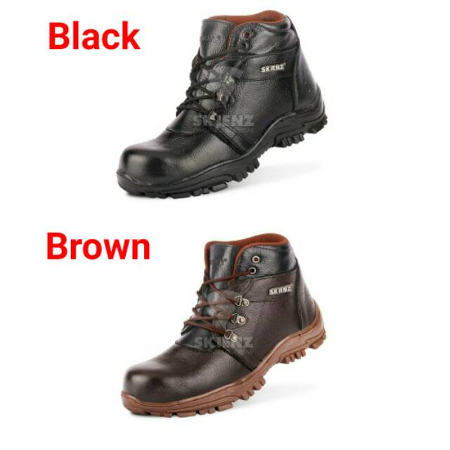 SEPATU SAVETY SEMI BOOTS SKIENZ PRIA KULIT BOOT SAVETY BUT SEPTI BUTS SEVTI
