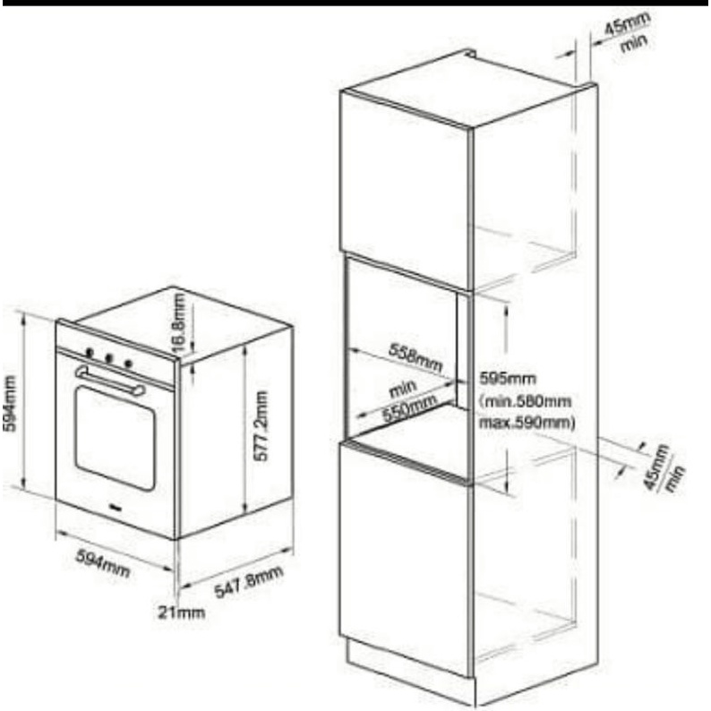 Oven Rinnai RO-E6208TA-EM / 70 Liter