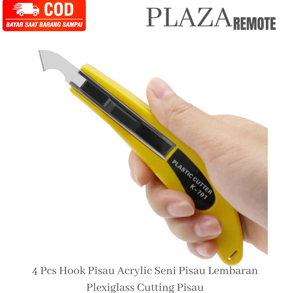 

Pisau Cutter AKRILIK Acrylic K-701 + 3 MATA PISAU PVC KERTAS KERAJINAN TANGAN VYNIL PLASTIK DLL