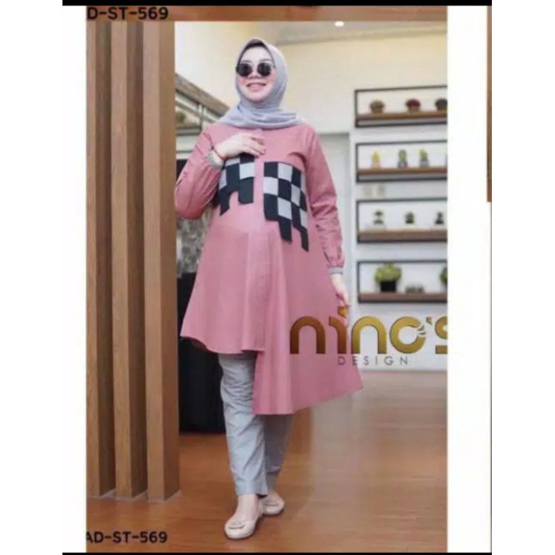 Setelan Tunik NINOS DESIGN Ori  ST 569