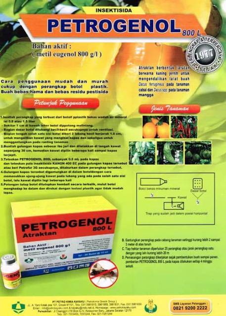 Petrogenol - Atrakan 5ml (perangkap lalat buah)