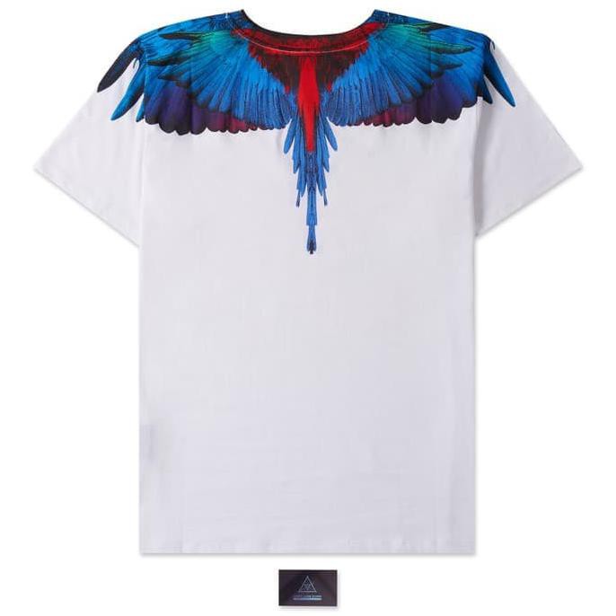 Kualitas Terbaik Marcelo Burlon Neon Wings Tshirt MURAH