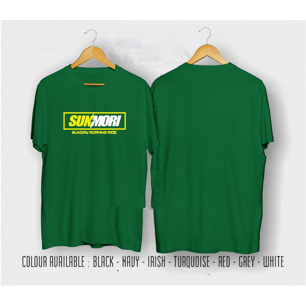 kaos distro sunmori / baju Sunday morning ride sunmori