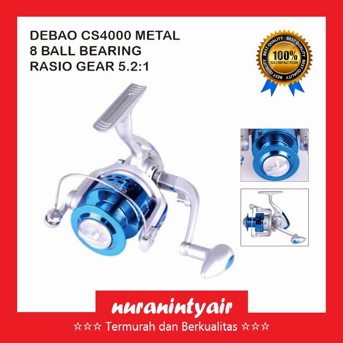 Reel CS4000 8 Ball Bearing Fishing - Reel Pancing Murah / Reel Pancingan Bahan Metal