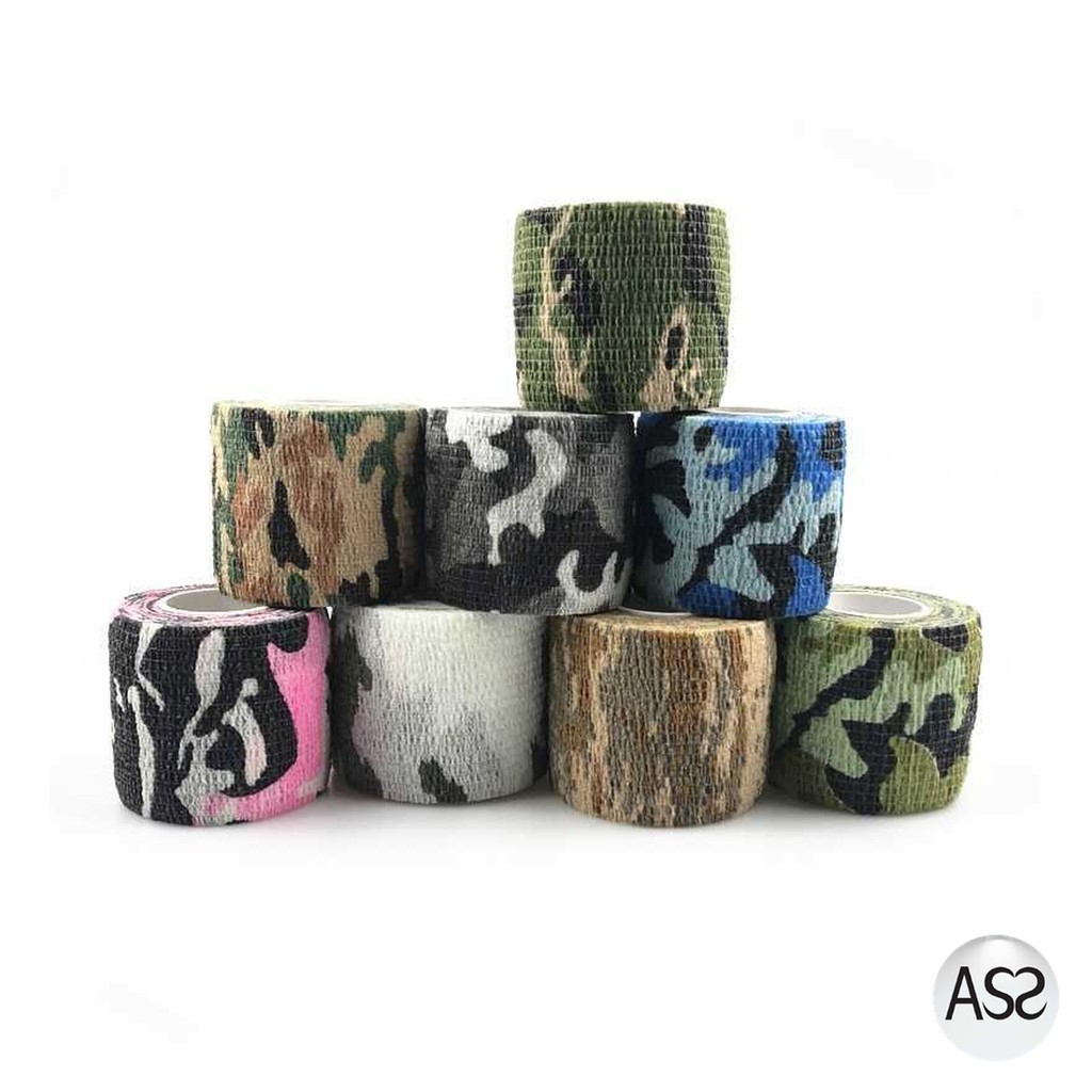 ASS Shop - Camouflage Retractable Tape Hunting Survival Kit / Lakban Ajaib - H10