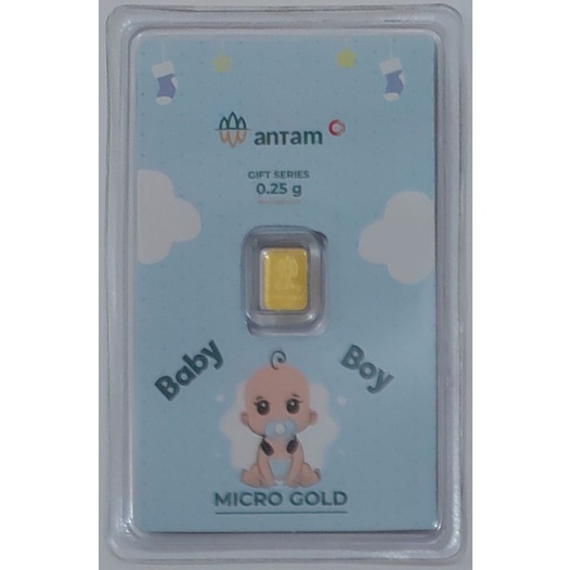 Logam Mulia Antam Hartadinata Gift Series Baby Boy 0.25 Gram