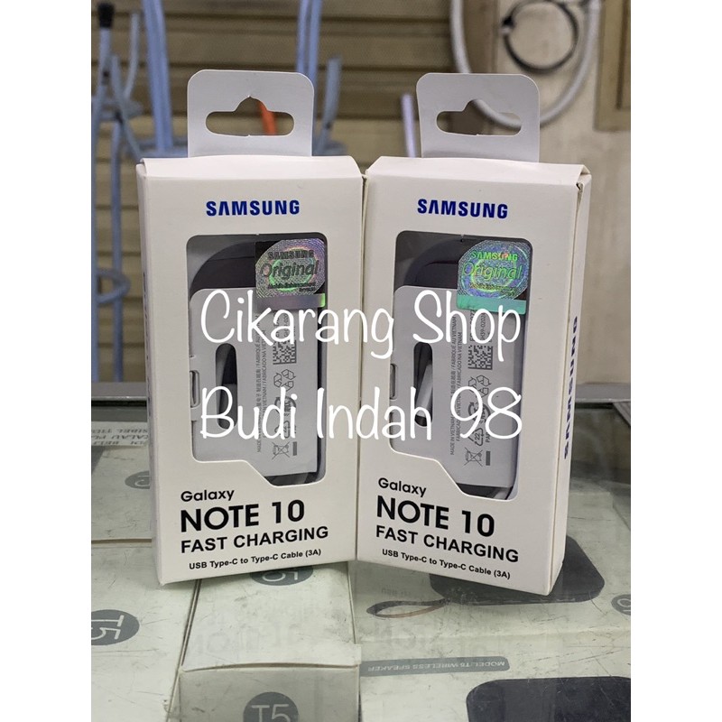 Kabel data Cable Samsung Note 10 Note 10 Plus Fast Charging Original Type C to Type C