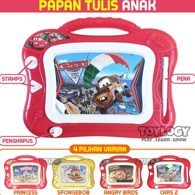 

MAINAN EDUKASI ANAK MAGNETIC DRAWING BOARD PEN PAPAN TULIS KARAKTER