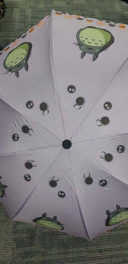 Tepbrella Payung Lipat 3 Mangkok Nagoya Totoro Kawaii