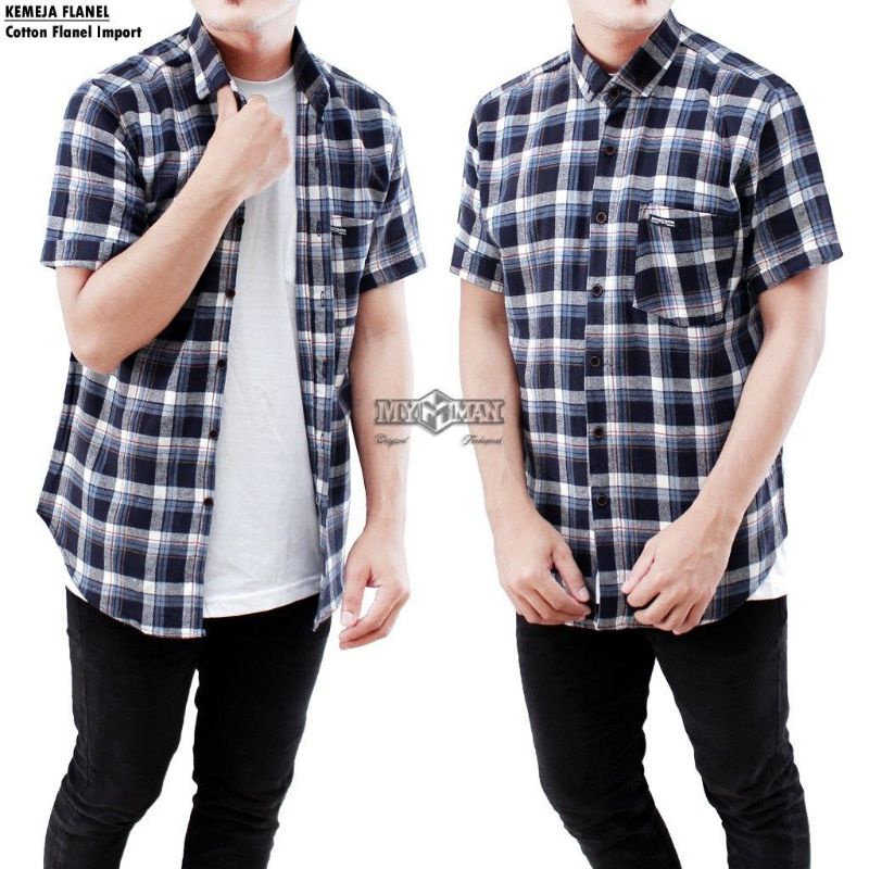 KEMEJA FLANEL LENGAN PENDEK BEST SELLER Kemeja Flanel Brand SURF Original Surfing Pria Dewasa Remaja
